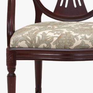 Hepplewhite käsinojallinen tuoli, Chrysanthemum Toile