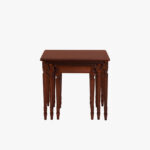 Empire-sarjapöytä 3-osainen, väri Hepplewhite eli tumma mahonki.