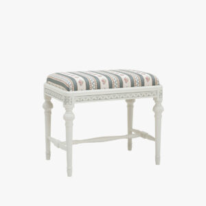 Kustavilainen rahi, helmenharmaa-patina, Amadeus sininen.