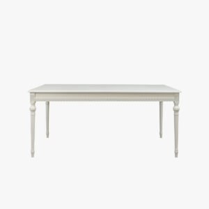 Kustavilainen ruokapöytä, helmenharmaa - patina