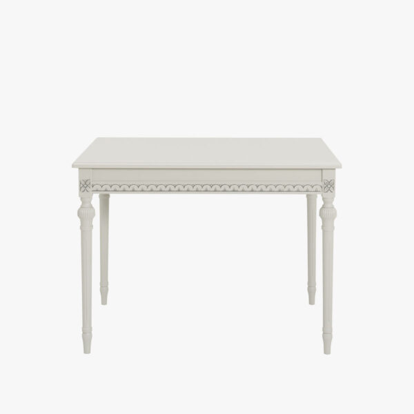 Kustavilainen sohvapöytä suorakaide, väri helmenharmaa-patina.