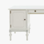 Kustavilainen kirjoituspöytä, väri helmenharmaa-patina.