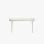 Empire ruokapöytä ovaali, väri helmenharmaa-patina.