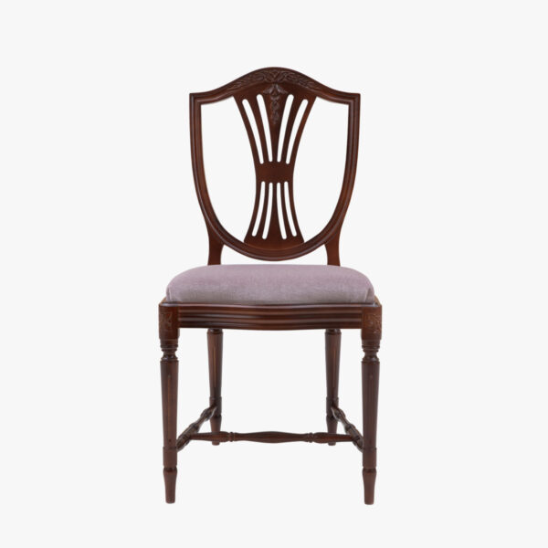 Hepplewhite tuoli, hepplewhite-väri, verhoiluna mohair syreeni