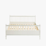 Kustavilainen sänky 160 cm, väri helmenharmaa-patina.